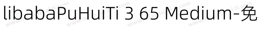 libabaPuHuiTi 3 65 Medium字体转换
